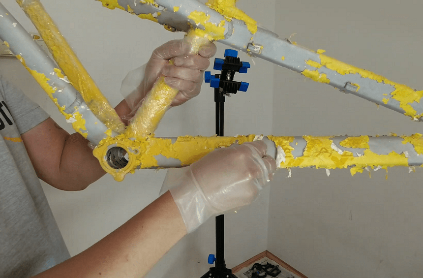 How to Remove Bike Paint Best Ways to Strip Paint Off Bicycle Frame