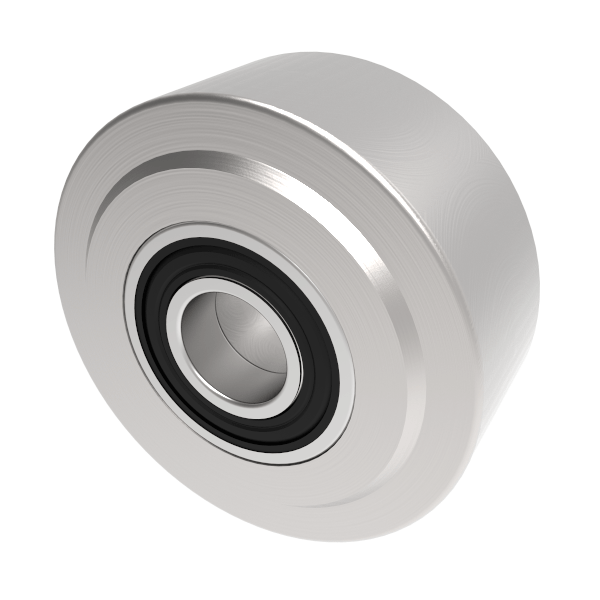 Solid Machined Steel 80mm Ball Bearing Wheel 1100kg Load