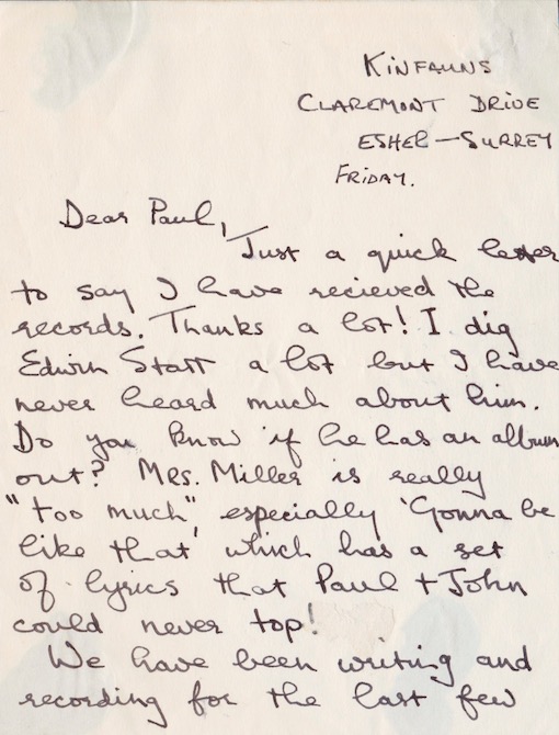 Unknown Harrison Letter Surfaces, Reveals Why The Beatles