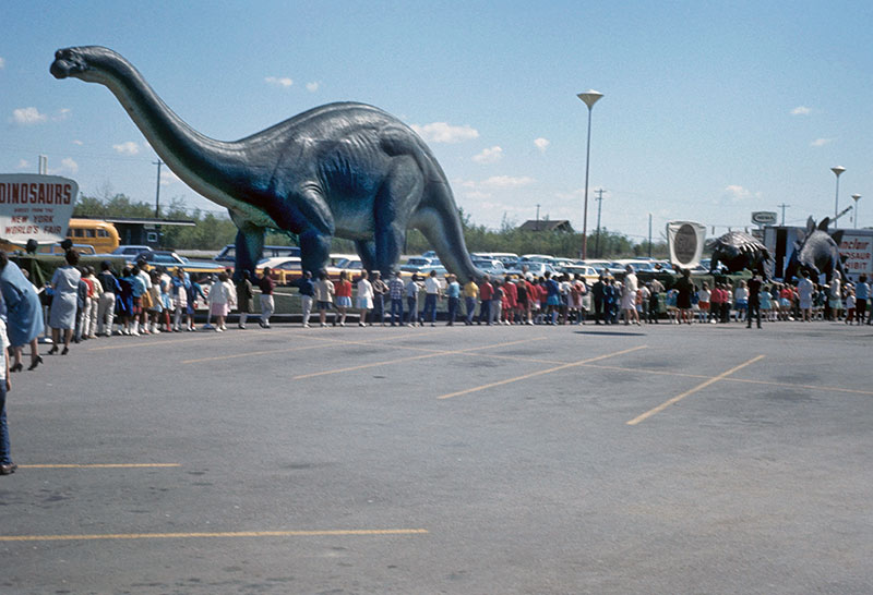 Sinclair dinos on tour in 1966 Legacy Spotting World's Fair Community