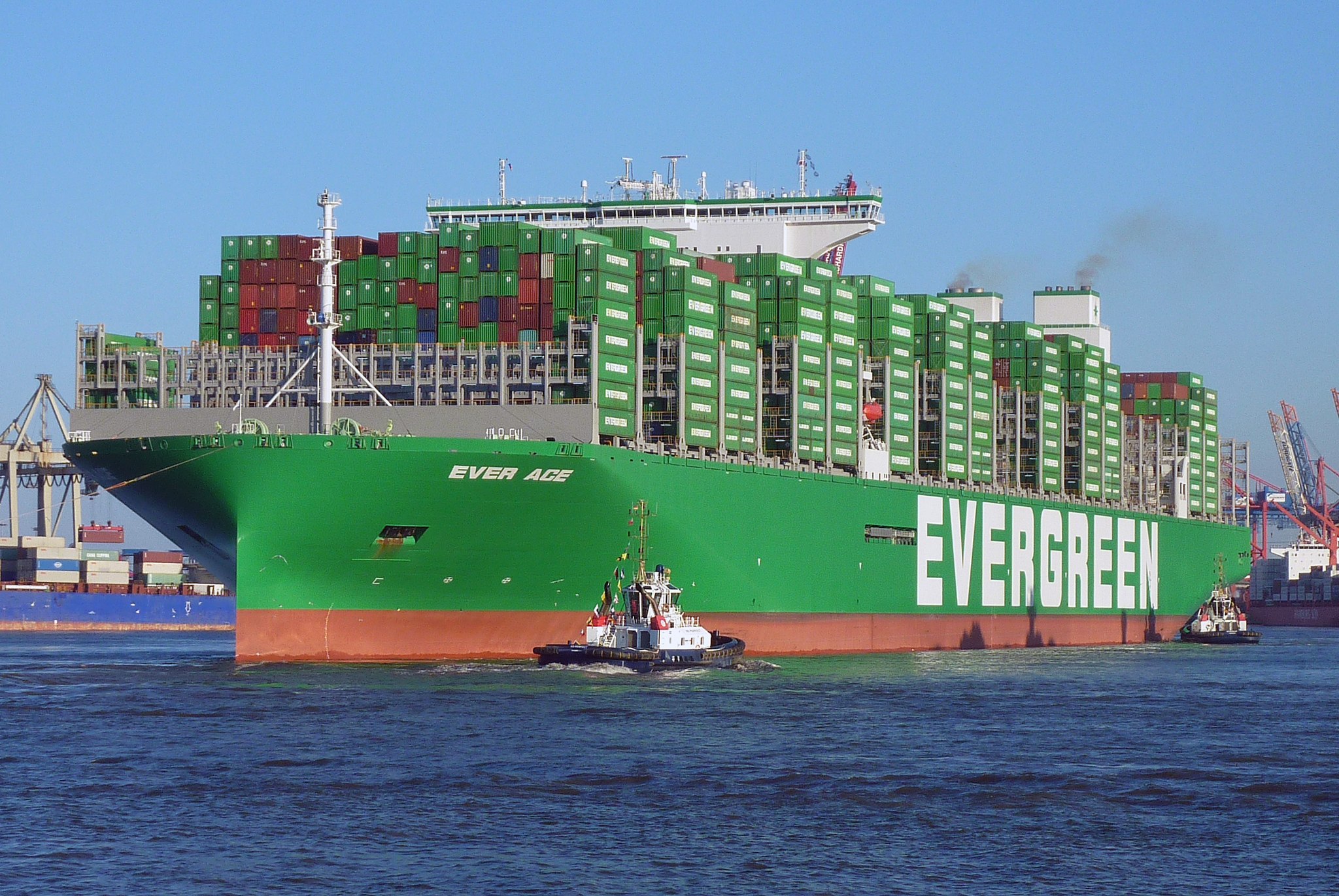 The largest container ship in the world Billie Box Ltd