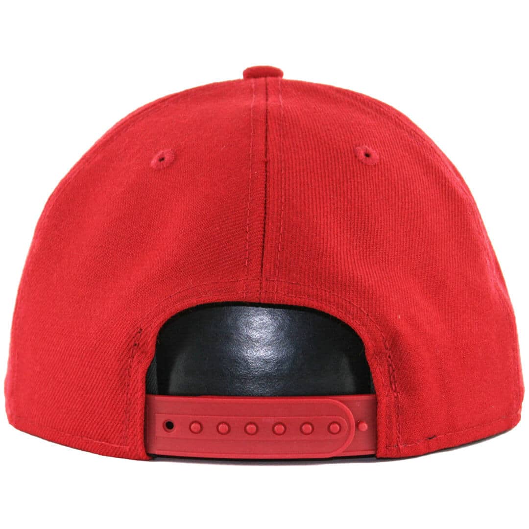 New Era Blanks 9Fifty Plain Blank Snapback Hat Scarlet Red Billion