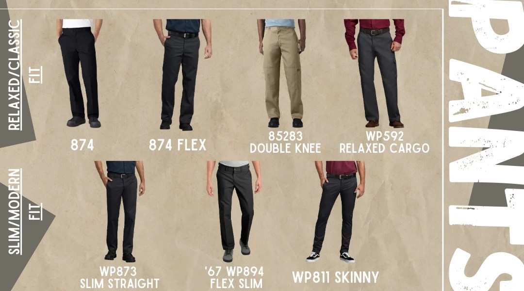 Dickies Size Chart | Dickies Pants Sizes | Dickies Shirt Sizes | Size Guide