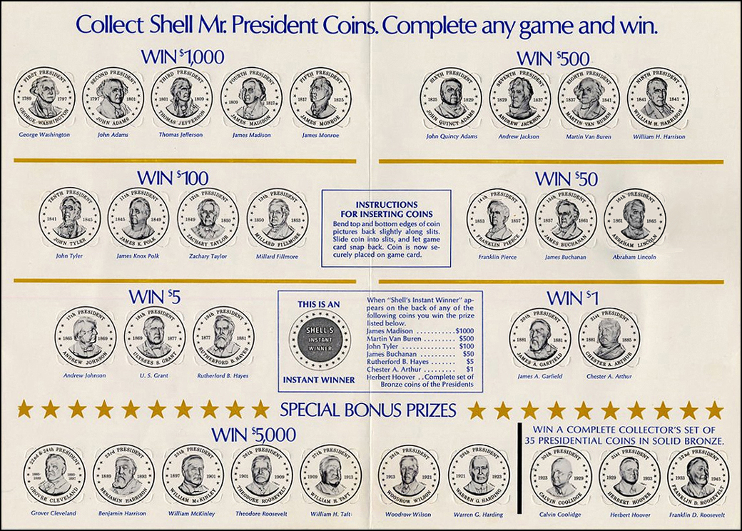 Shell's Mr. President Coin Game
