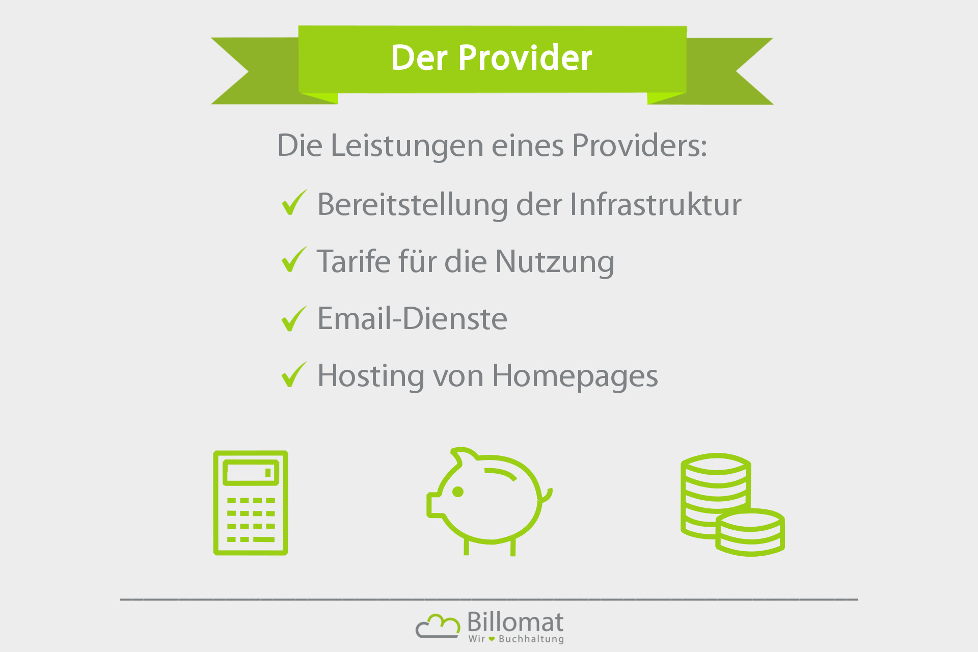 Provider Was ist ein Provider? Billomat