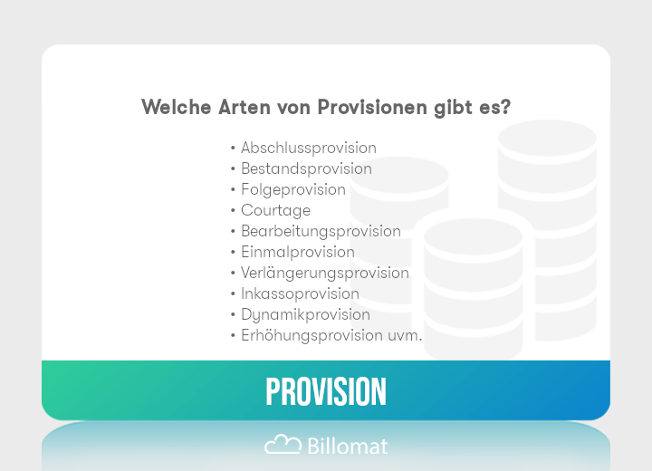 Was ist eine Provision? Definition, Arten & Versteuerung Billomat