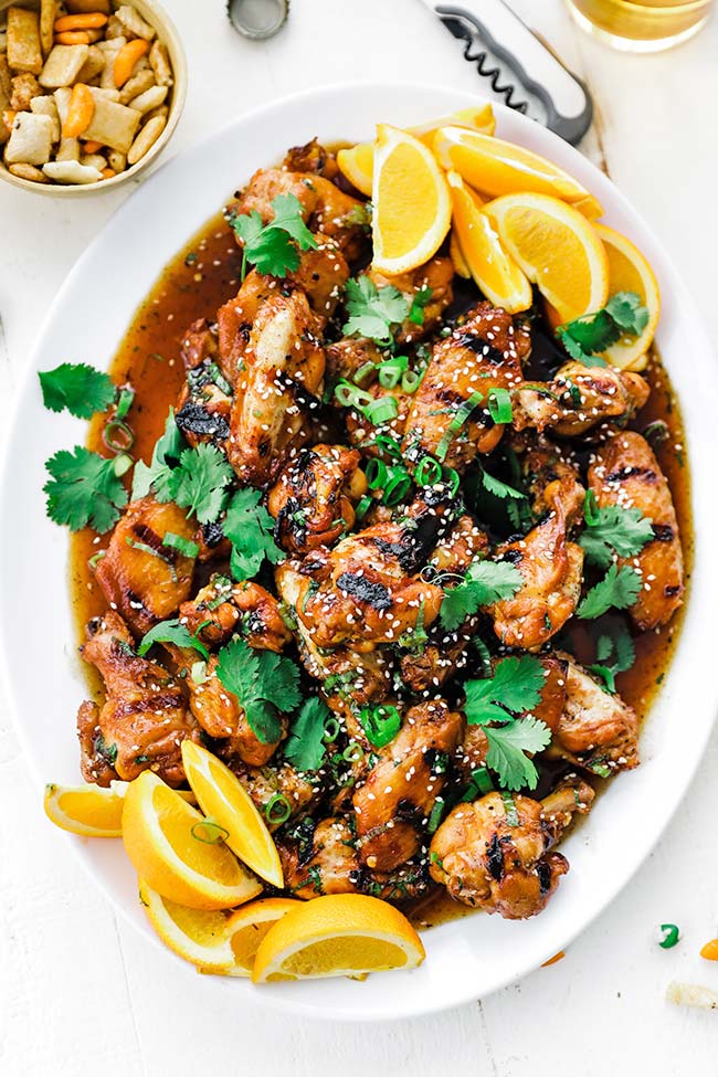 Grilled Chicken Wings with Chili Garlic Sauce Chef Billy Parisi