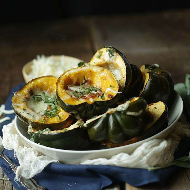Roasted Sweet and Savory Acorn Squash