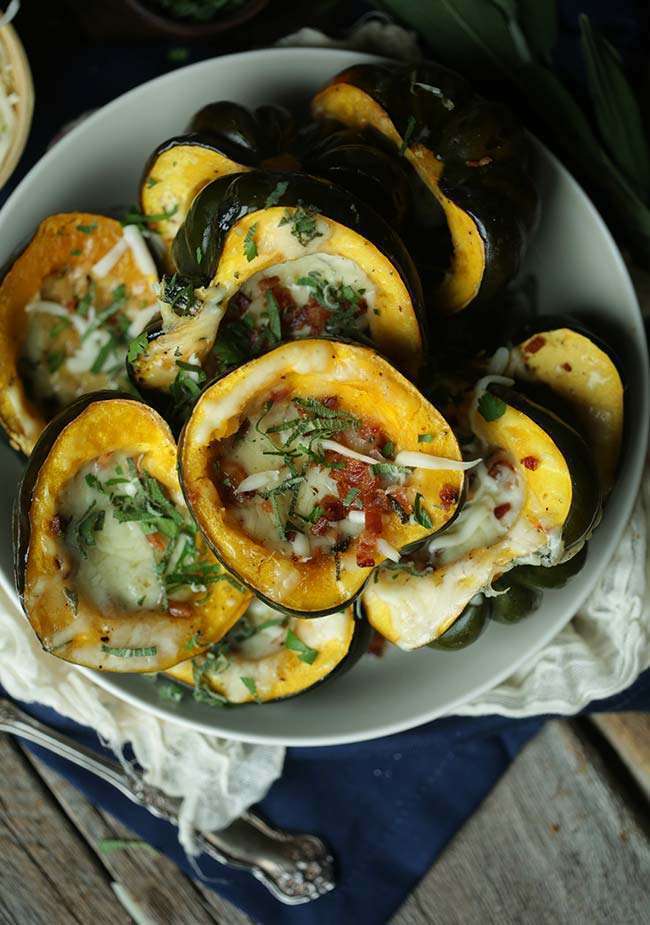 Roasted Sweet and Savory Acorn Squash