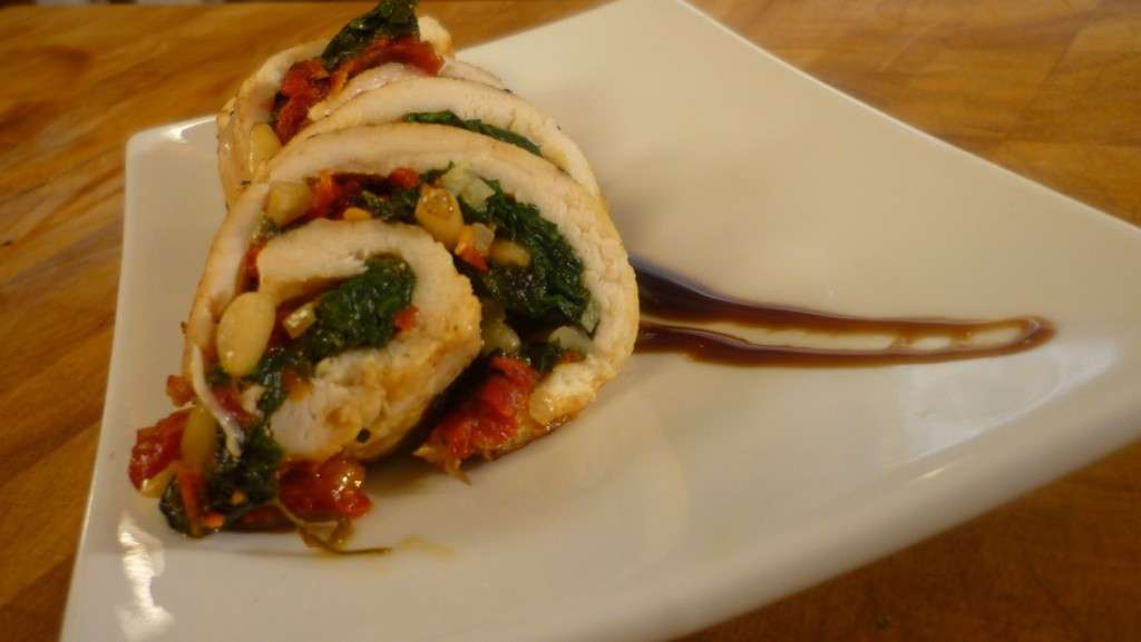 Stuffed Chicken Breast with Spinach and Pine Nuts