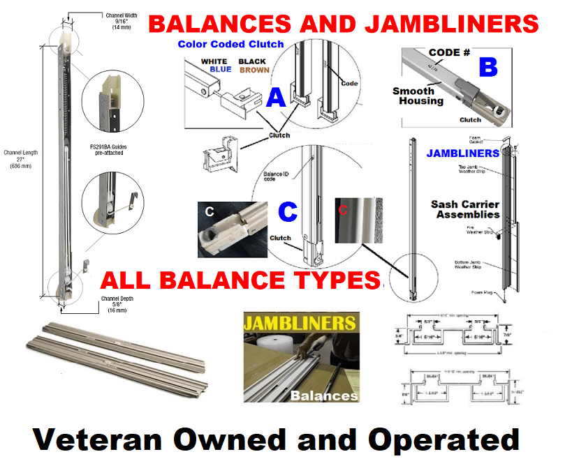 Window Replacement JambLiners and Balances Near Houston [TEXAS