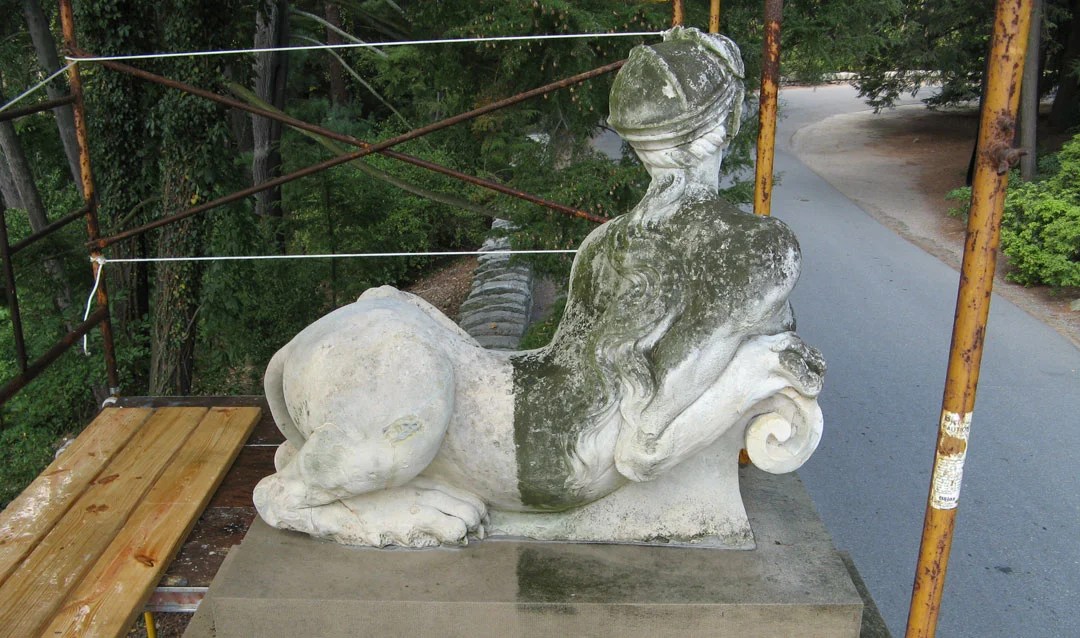 An outdoor sculpture comes clean Biltmore