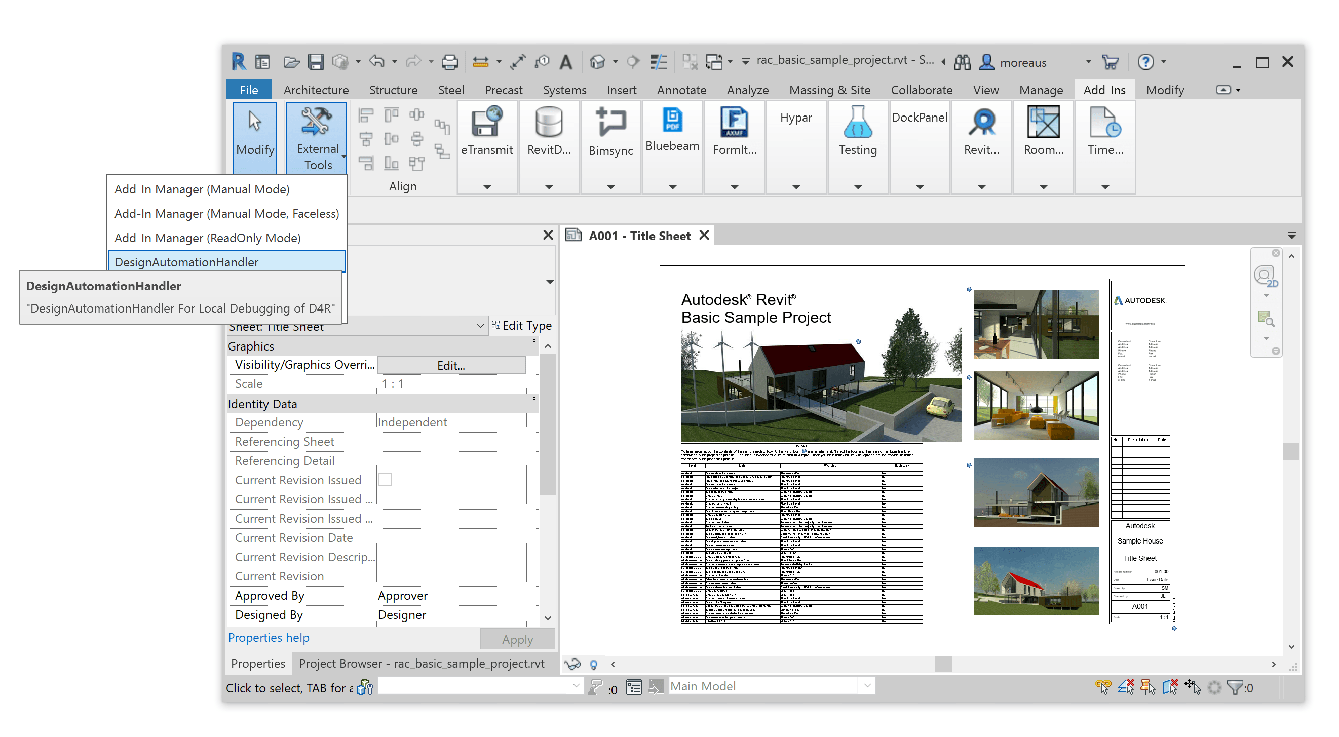 Design Automation For Revit Part 1