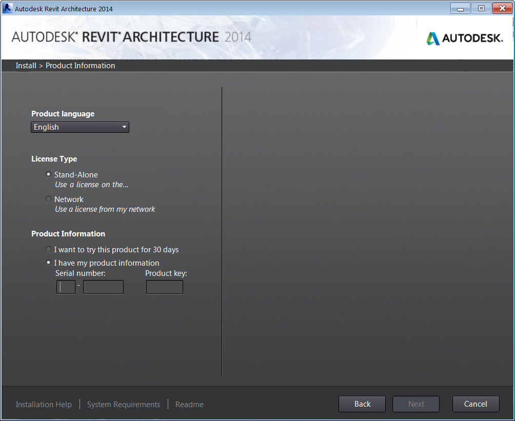 Autodesk revit architecture serial number and product key