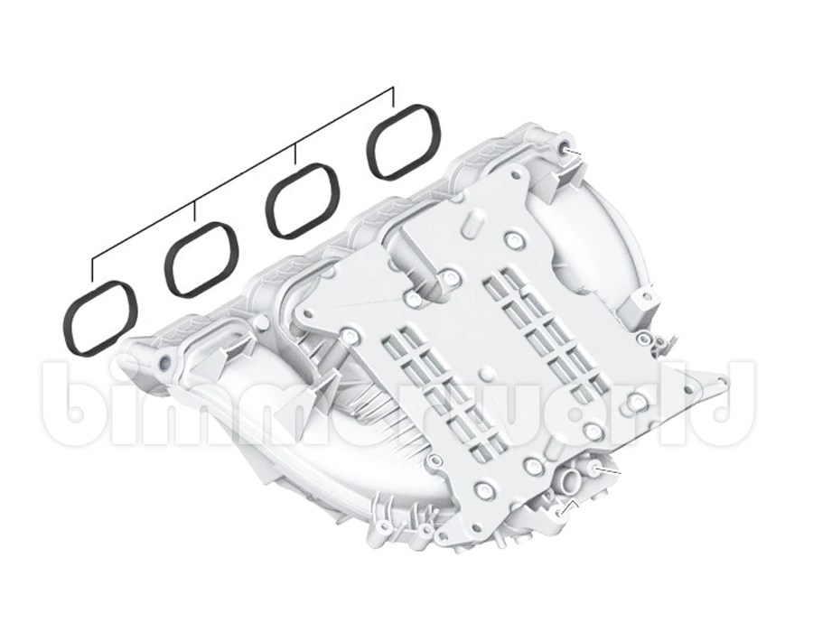 Intake Manifold Gasket Set (4pieces) OEM Elring N20/N26 Engines