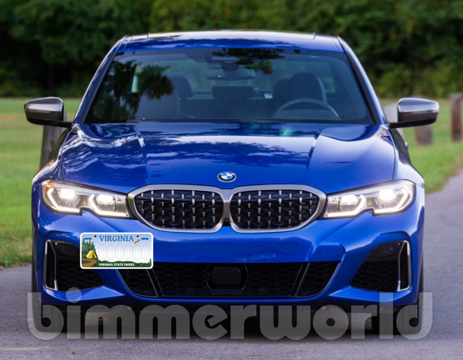 Tow Hook License Plate Mount G20 3Series (2019+) with M Sport (M340i