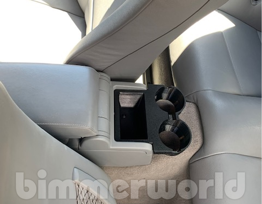 Dual Rear Cupholder Replaces Rear Ashtray/Cubby E46 3Series Coupe Convertible Sedan Wagon