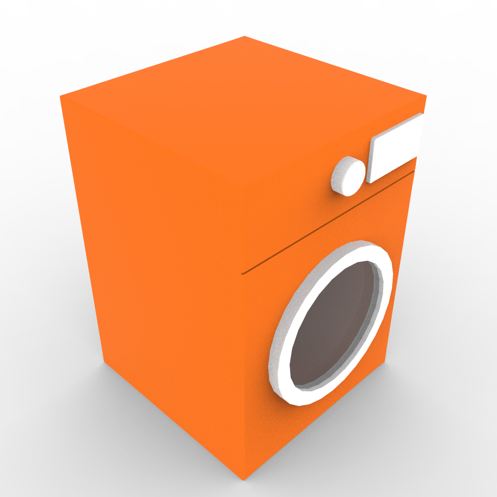 Front Loading Washing Machine BIM Modeling services