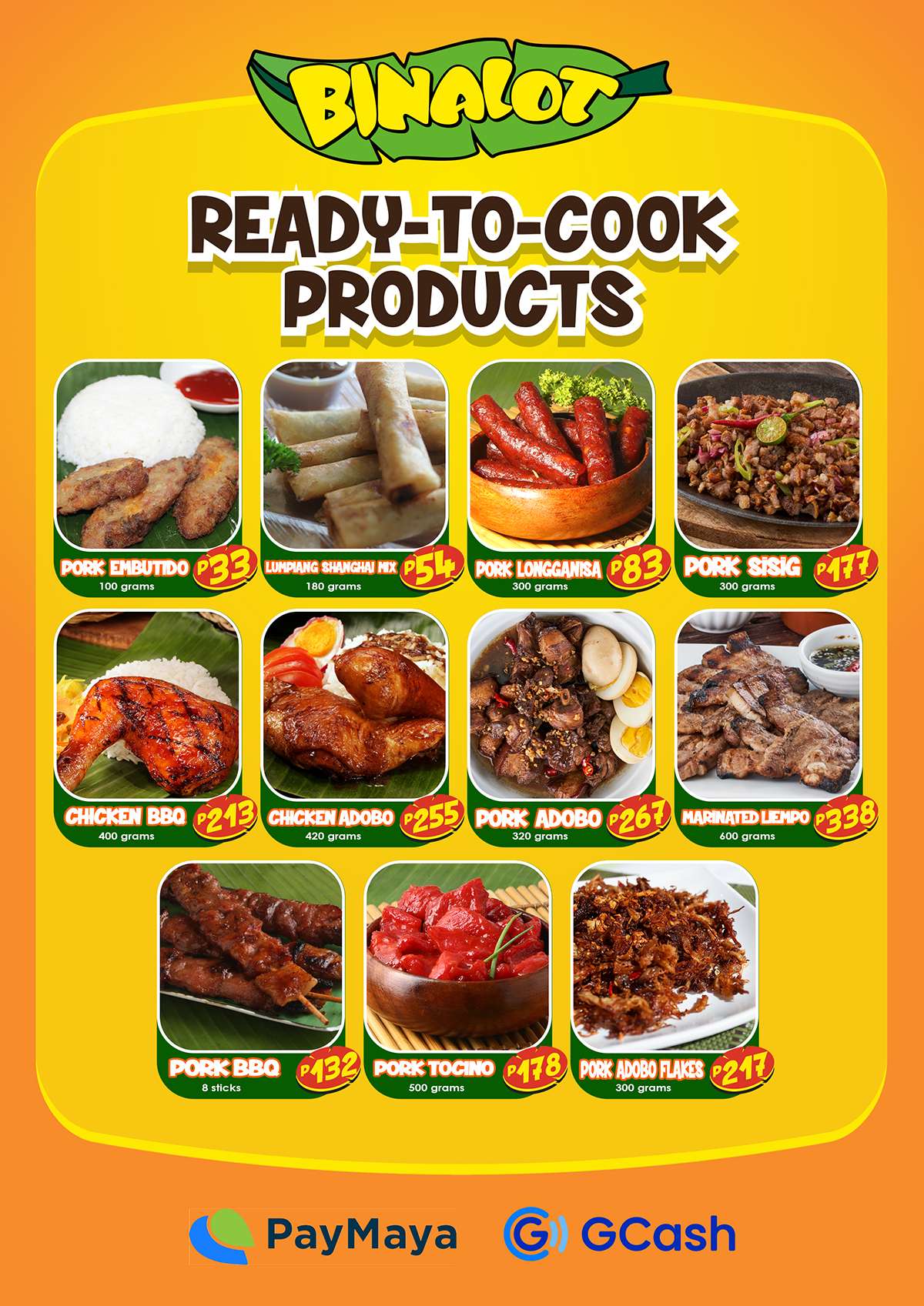 ReadytoCook Binalot Fiesta Foods