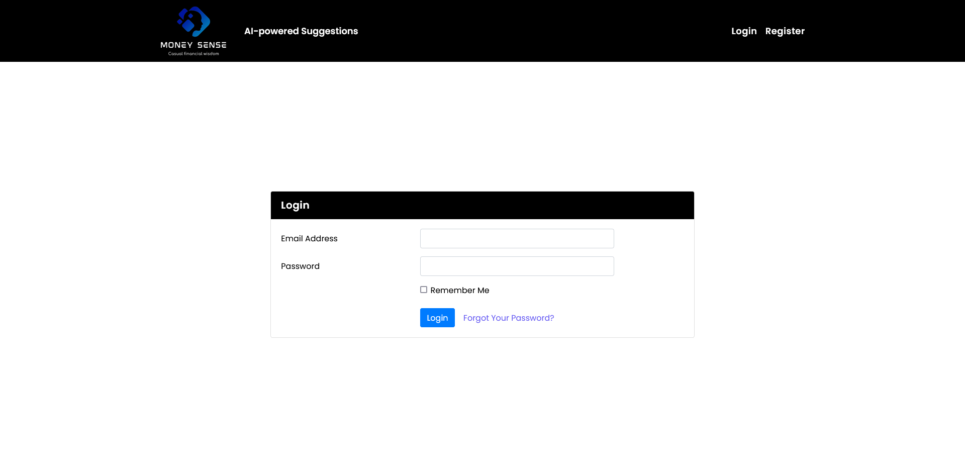 Moneysense.AI Binarycode Portfolio
