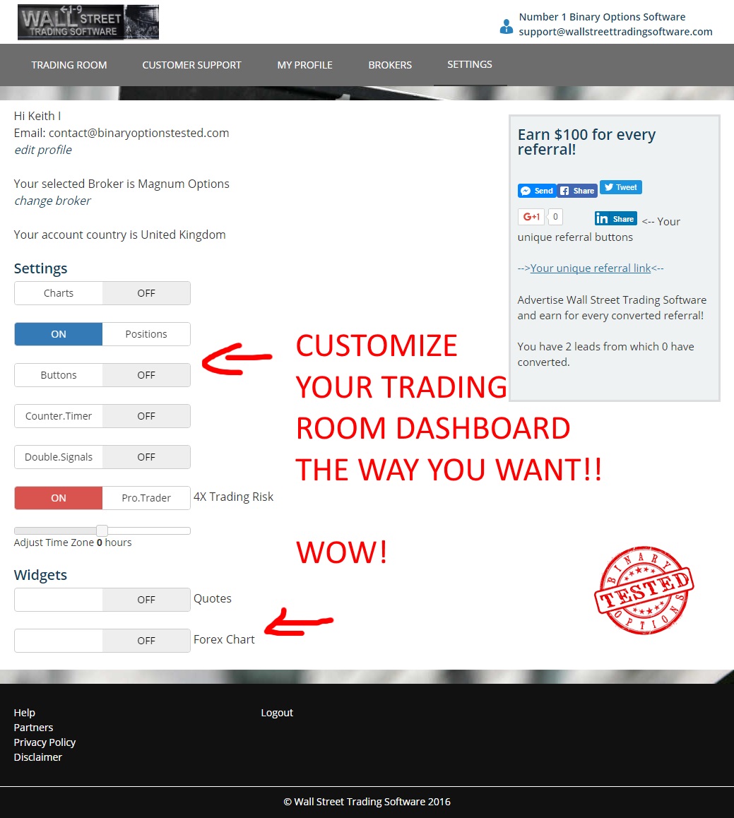 Wall Street Trading Software review Binary Options Tested
