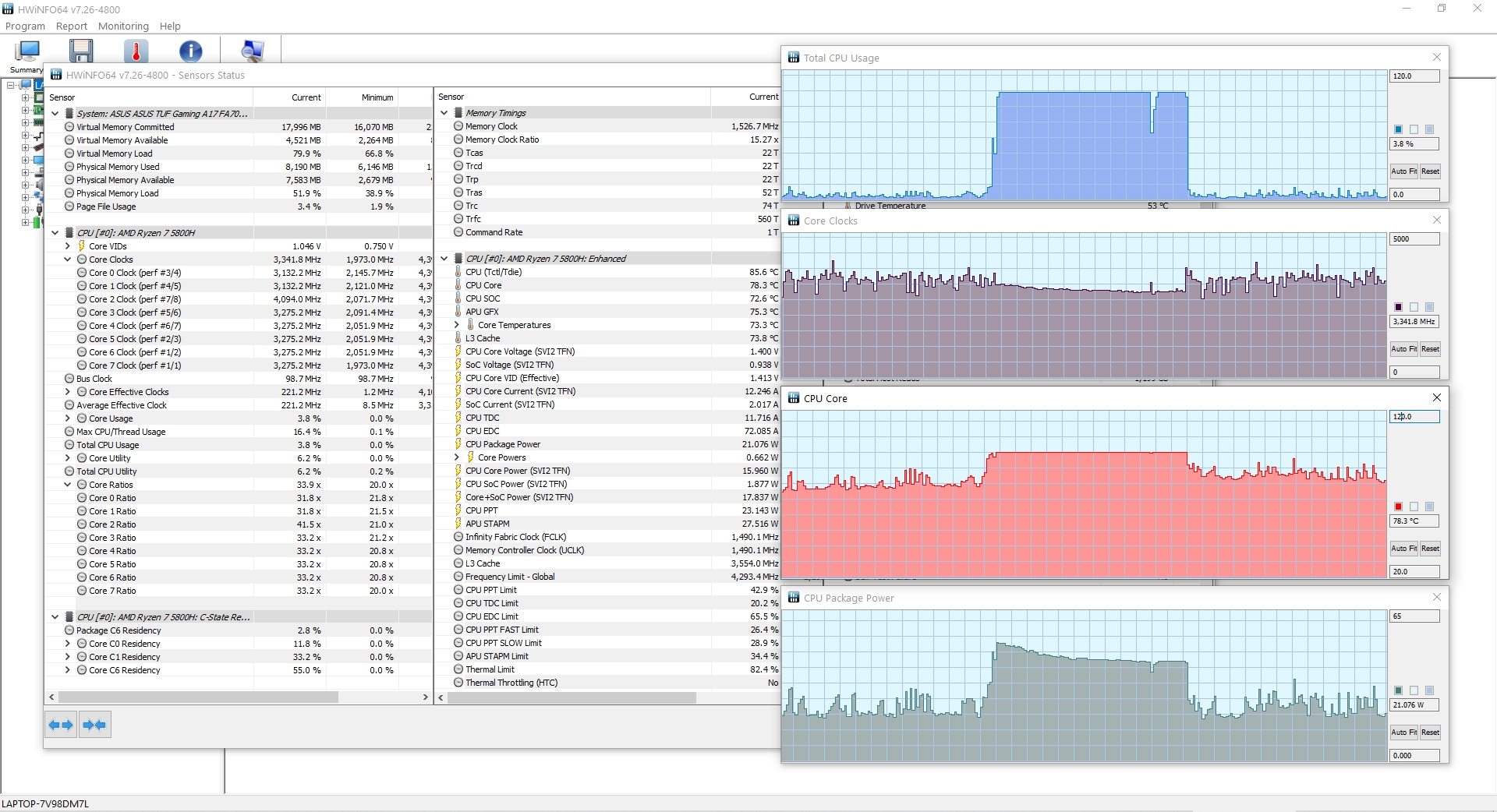 How to plot and monitor CPU temperature graph on Windows BinaryTides