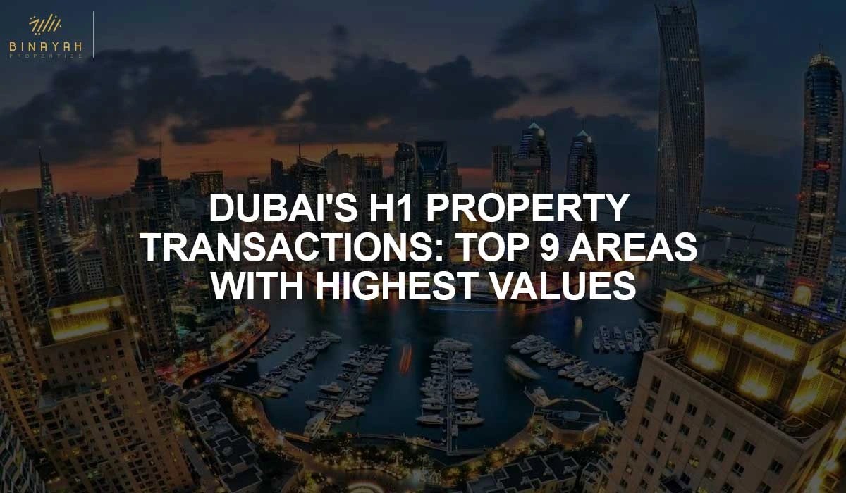 Dubai's H1 Property Transactions Top 9 Areas With Highest Values