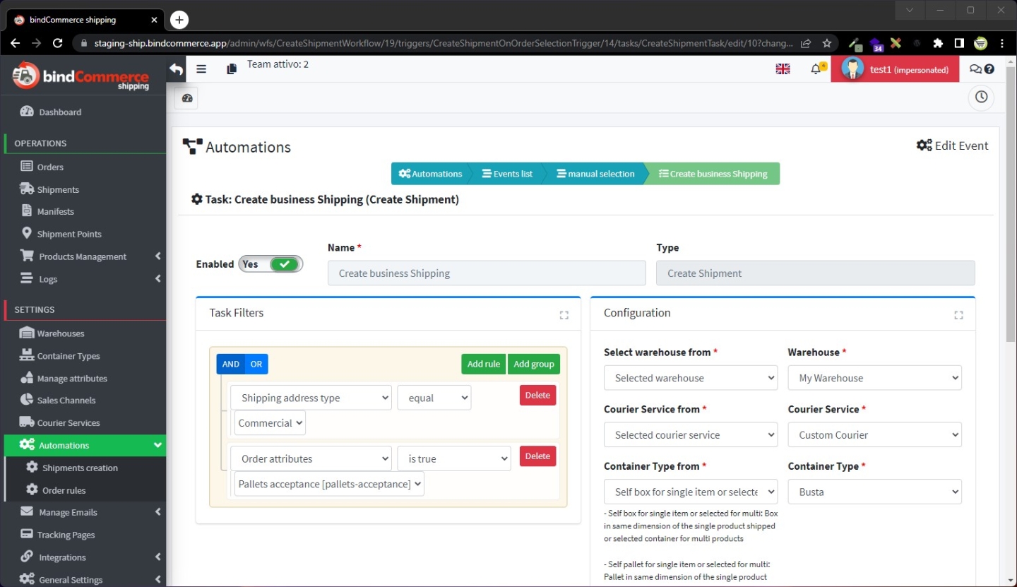 Delivery preferences