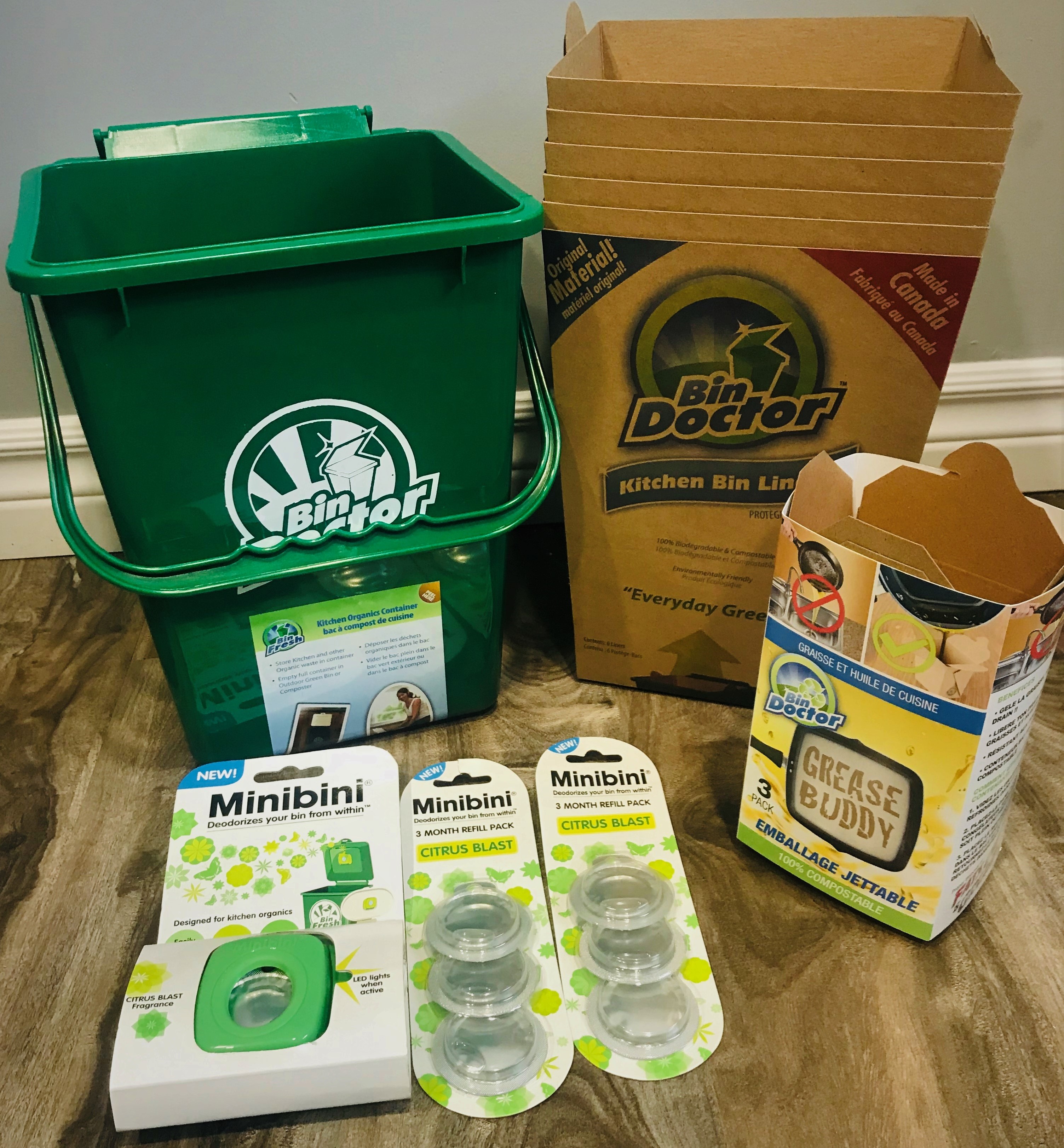 9L Kitchen Organics Kit by Bindoctor Bin Doctor