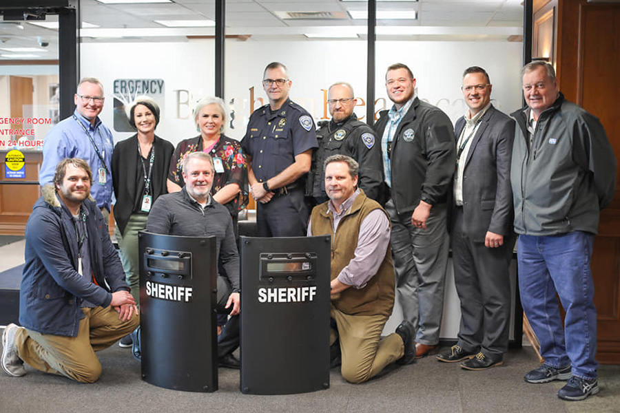Bingham Health Care Foundation Donates a Ballistic Shield to Bingham