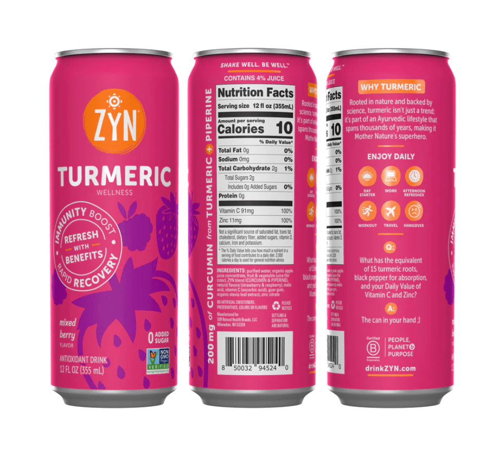ZYN Drink Mixed Berry, 12 fl oz BIG Business International Group