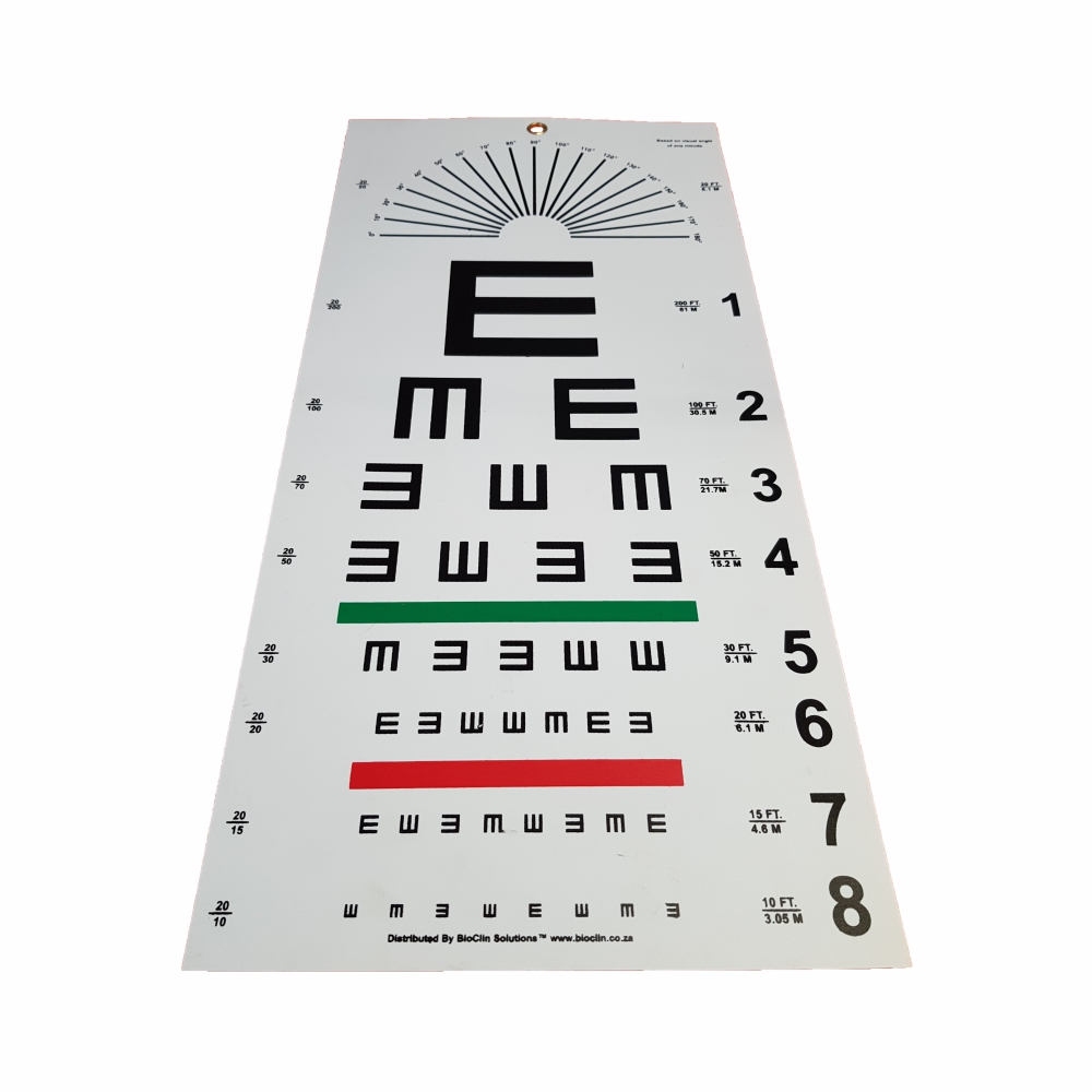 Eye Chart illiterate Snellen BioClin Solutions