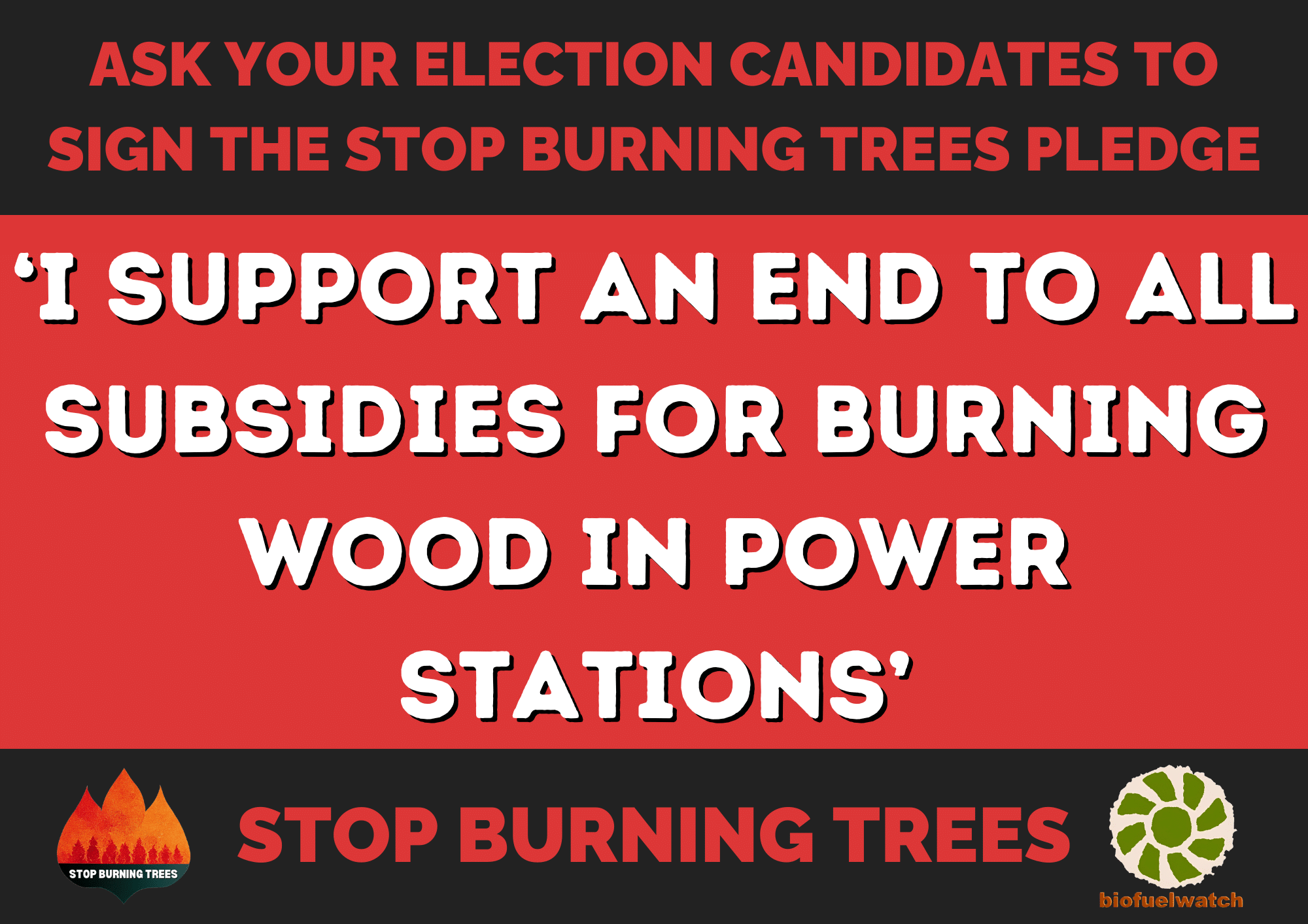 Which election candidates have signed our pledge? biofuelwatch