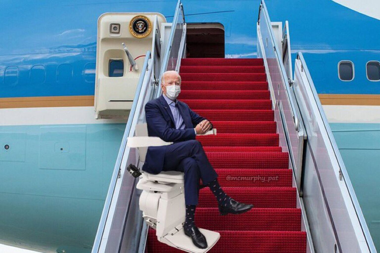 US President Joe Biden Falling Meme, Funny Trolls & Video