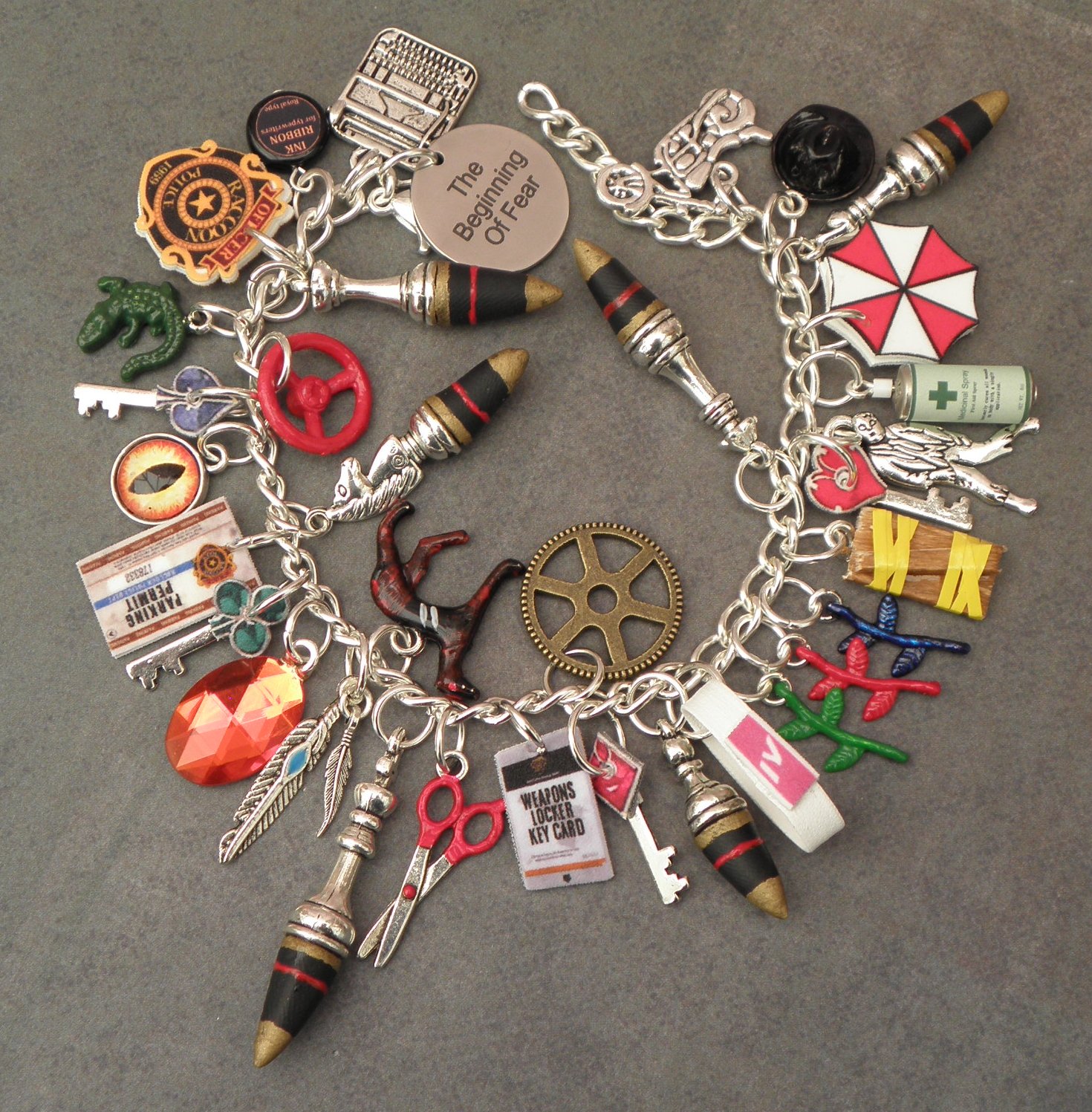 Resident Evil 2 The Beginning Of Fear Charm Bracelet Biohazard Candy