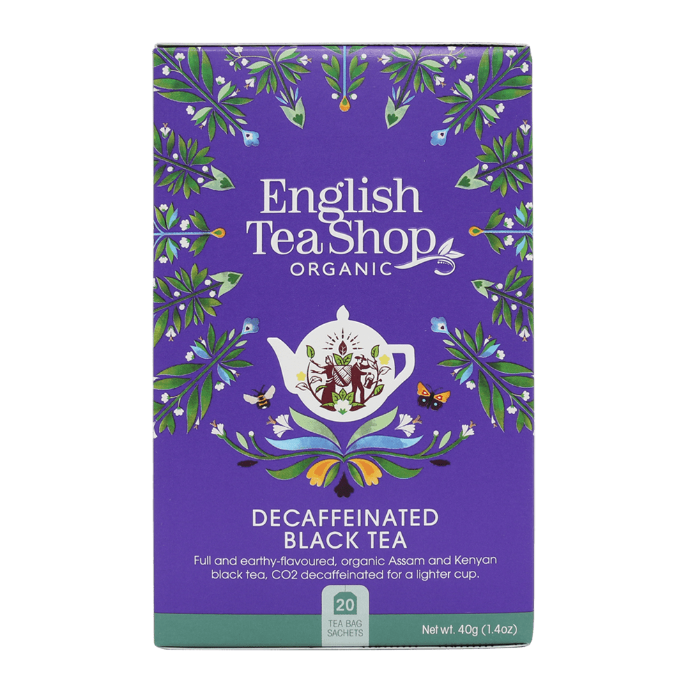 English Tea Shop Organic Decaffeinated Black Tea 20pc Bio Living