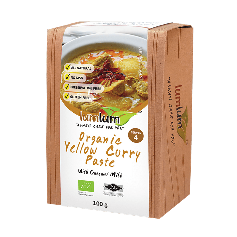 Lum Lum Organic Yellow Curry Paste 100g Bio Living Organic Food