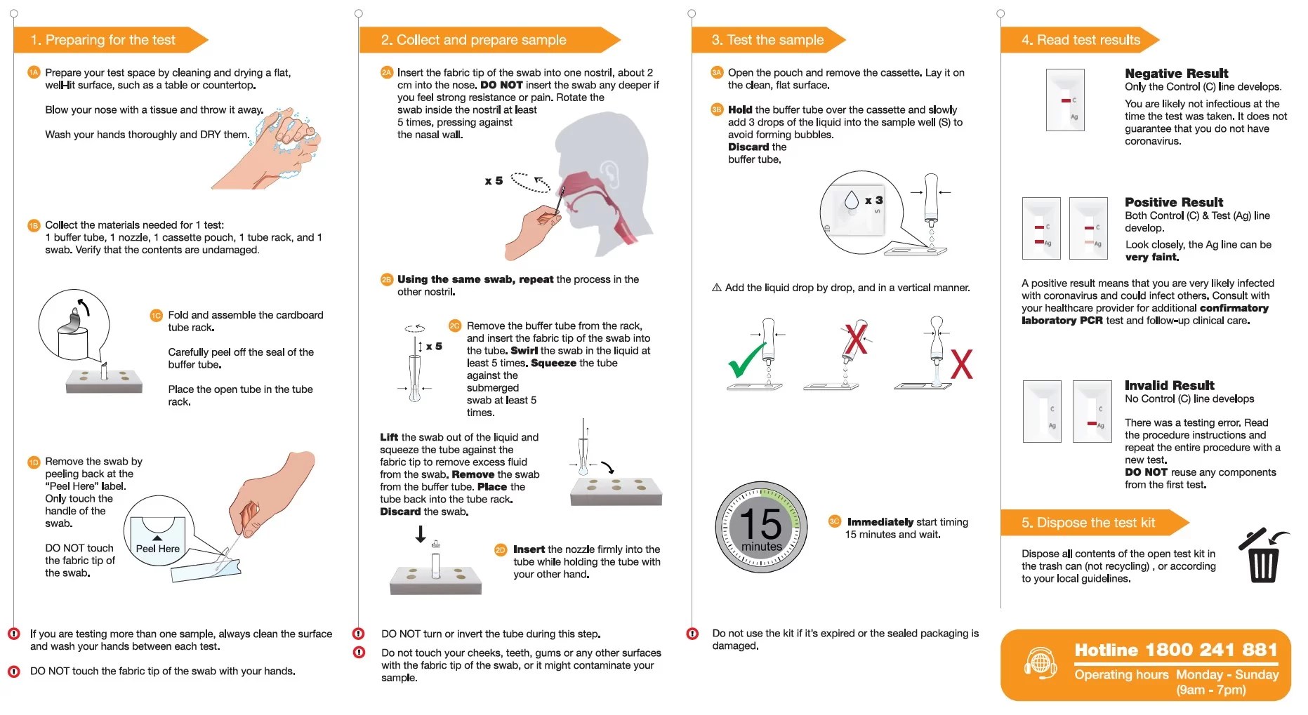 RAT Rapid Antigen Test Kit for COVID19