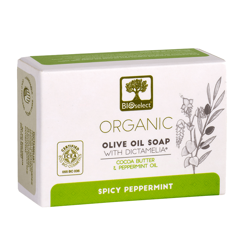 Organic Olive Oil Soap SPICY PEPPERMINT Bioselect