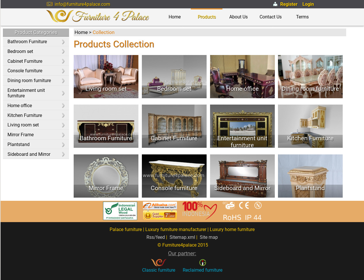 Luxury furniture website BIQDev