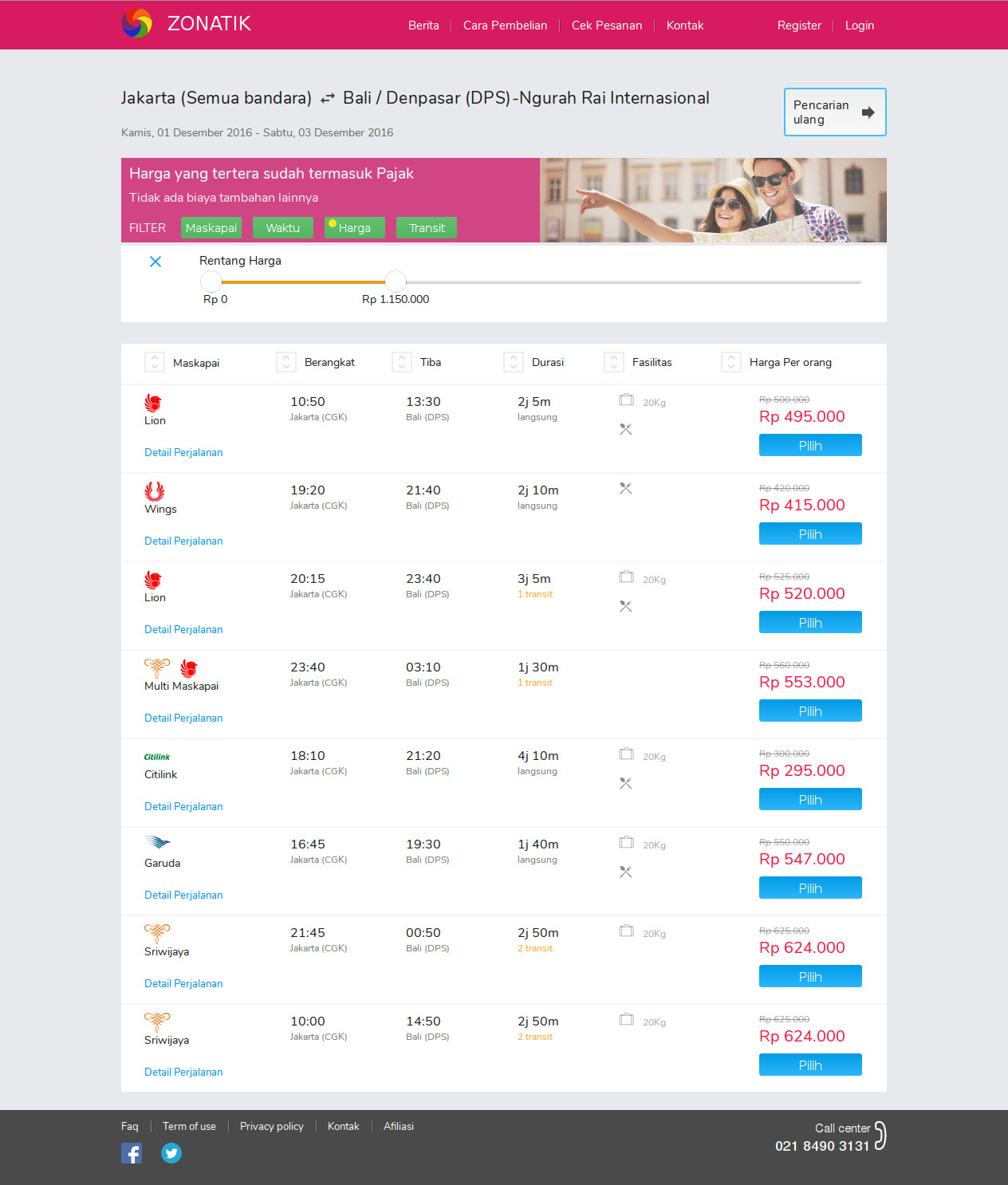 Travel agent website BIQDev