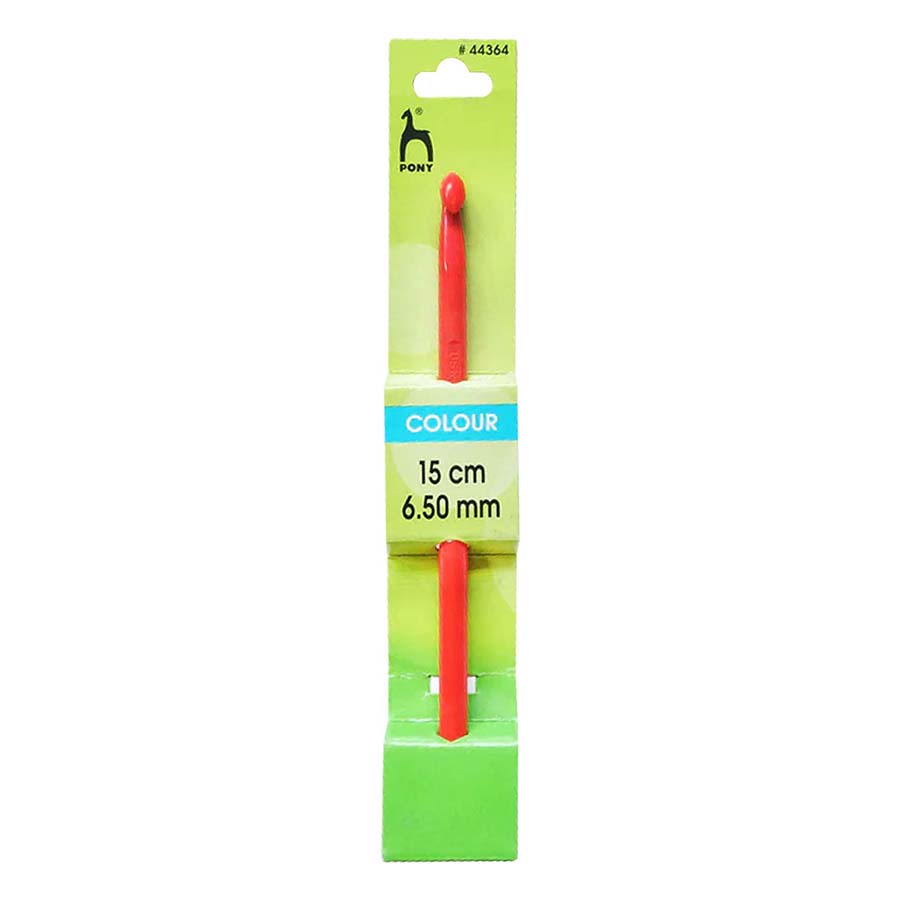 PONY COLOURED CROCHET HOOKS 15 X 6.5MM PLASTIC » Birch Wholesale