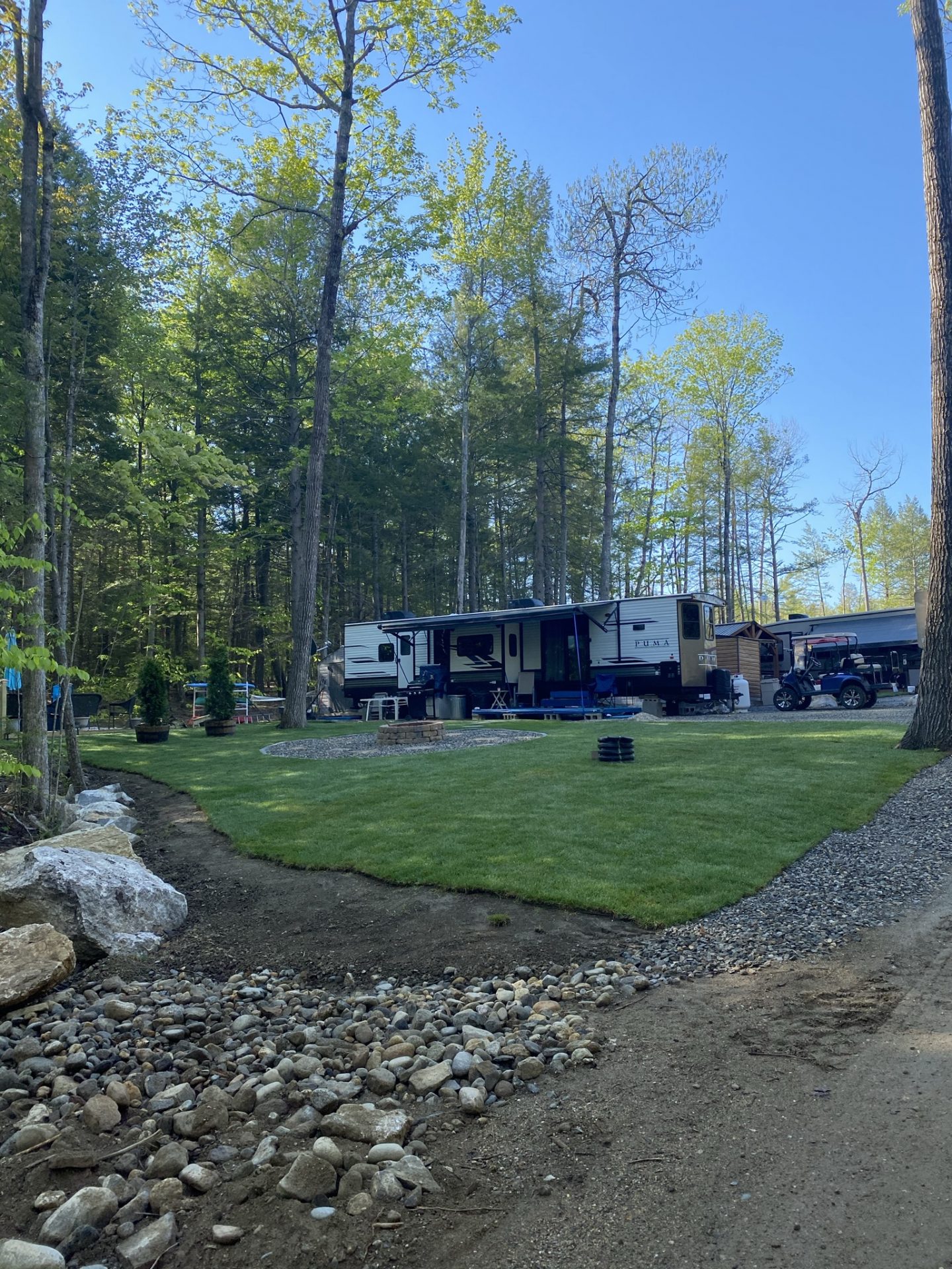 Camping Birches Lakeside Campground Litchfield, Maine