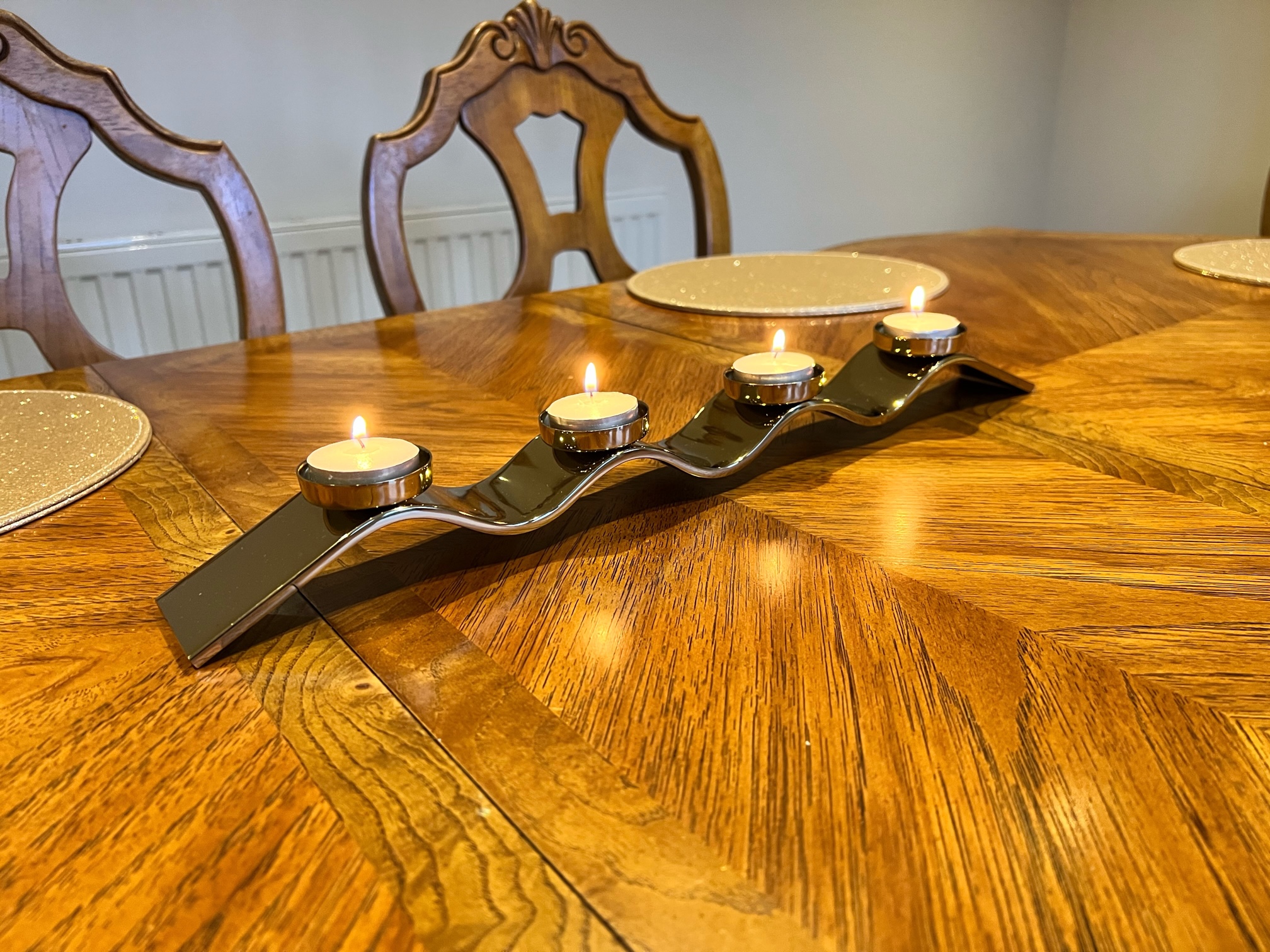 Designer Gold Tea Light Holder BS&R