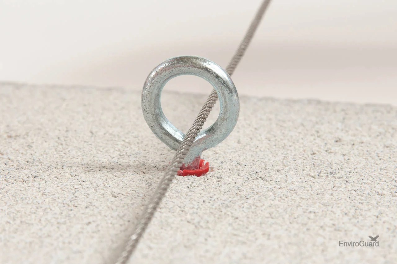 Screw Eye 45mm Masonry Intermediate Fixing X 100 EnviroGuard