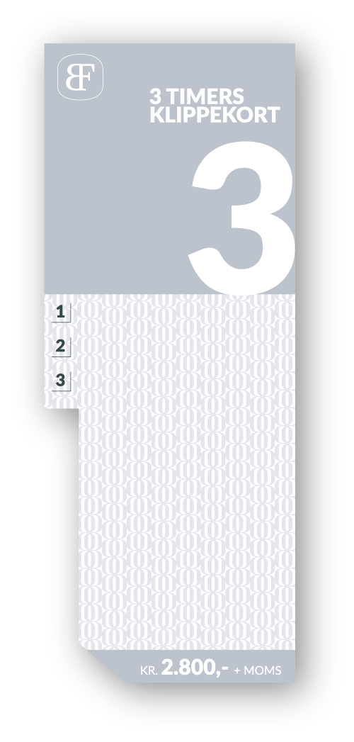 Klippekort Hjælp til det, du har behov for Birgitte