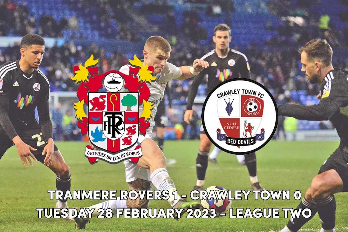Tranmere secure second win in four days with victory over Crawley