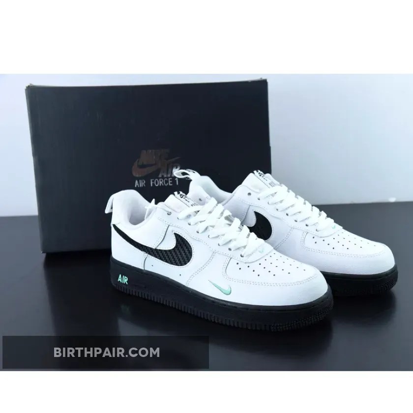 Nike Air Force 1 CutOut Swoosh White Washed Teal DR0155100 / Air