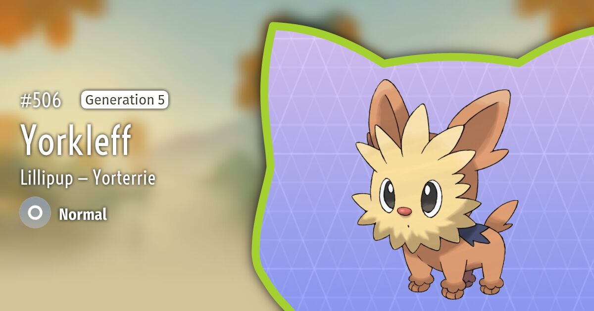 506 Yorkleff — Pokémon GODex — Bisafans.de