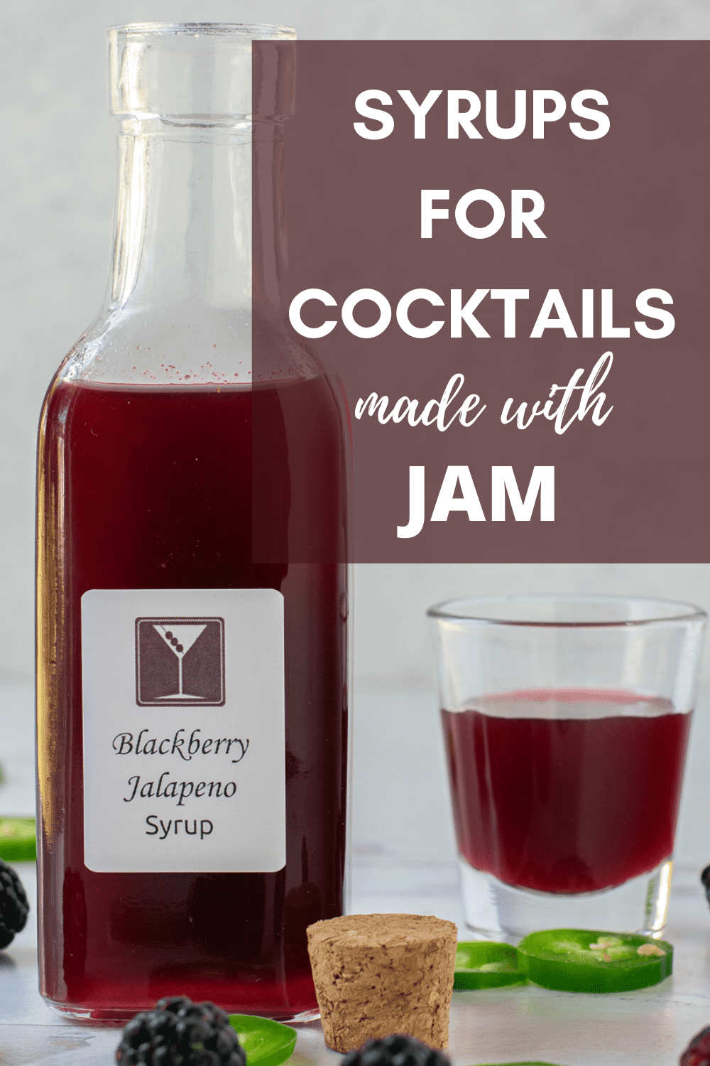 Fruit Syrups for Cocktails Made with Jam
